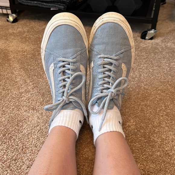 Floral Vans Old Skool Skate Shoes - Picture 5 of 7